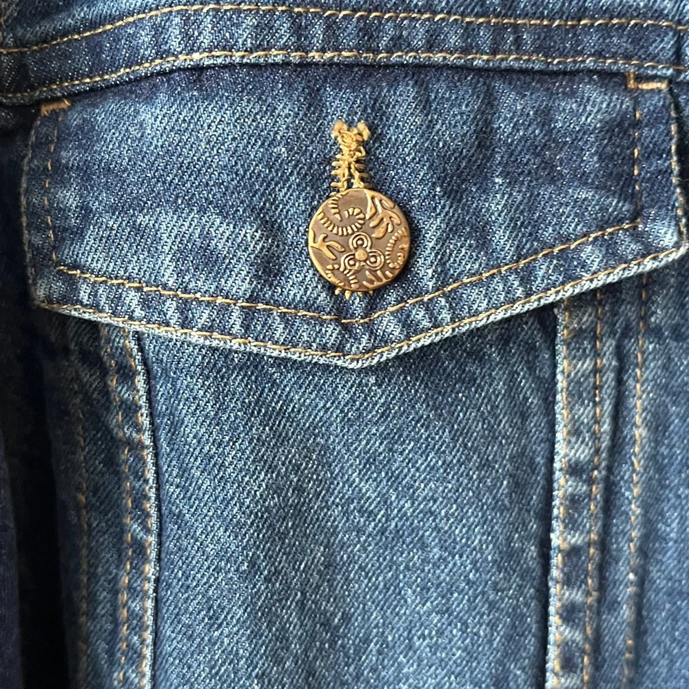 NorthStyle Knee-length Denim Jacket - Classic Blue - Picture 6 of 7